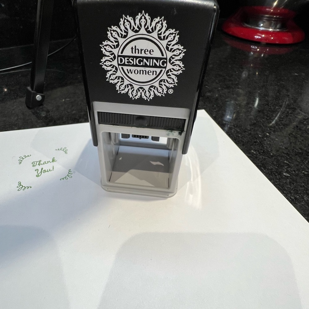 Three designing women thank you stamp